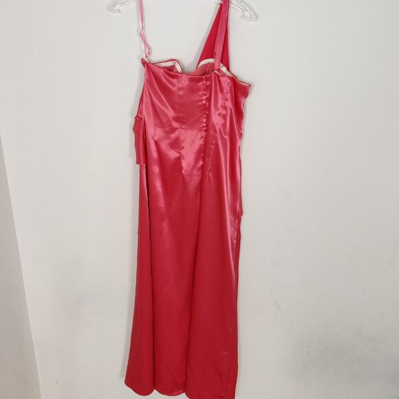 Modern Mais Women's Satin Evening Dress Sz 12 Graduation Wedding Party Cocktail - Picture 6 of 16
